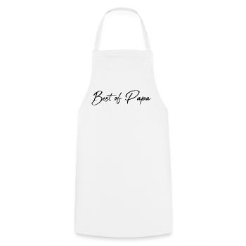 HAPPY FATHER'S DAY. DAD. FATHER'S DAY. FATHER - Cooking Apron - white - Front - AI Model Male 185 dark (185cm)