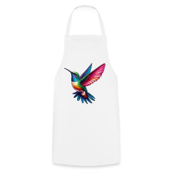 Kolibri - Kochschürze - Weiß - Vorne - AI Model Male 185 dark (185cm)