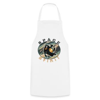 Cosmic Space Adventure - Cooking Apron - white - Front - AI Model Male 185 dark (185cm)