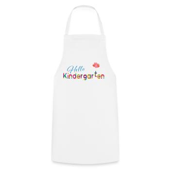 Bonjour la maternelle - Tablier de cuisine - blanc - Devant - AI Model Male 185 dark (185cm)