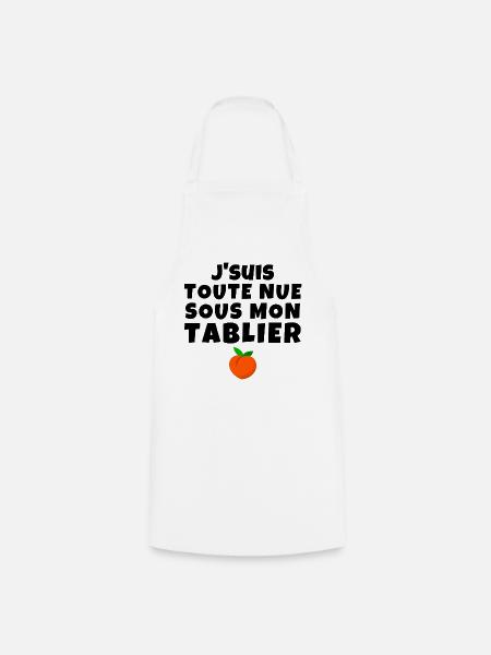 Küchenschürze, Humor, Geschenkidee - Kochschürze - Weiß