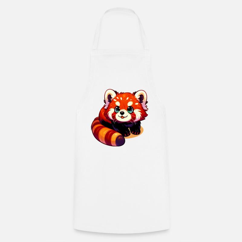 Red panda - Cooking Apron - white