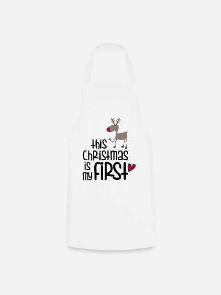 First Christmas - Kochschürze - Weiß