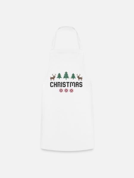Weihnachten - Kochschürze - Weiß
