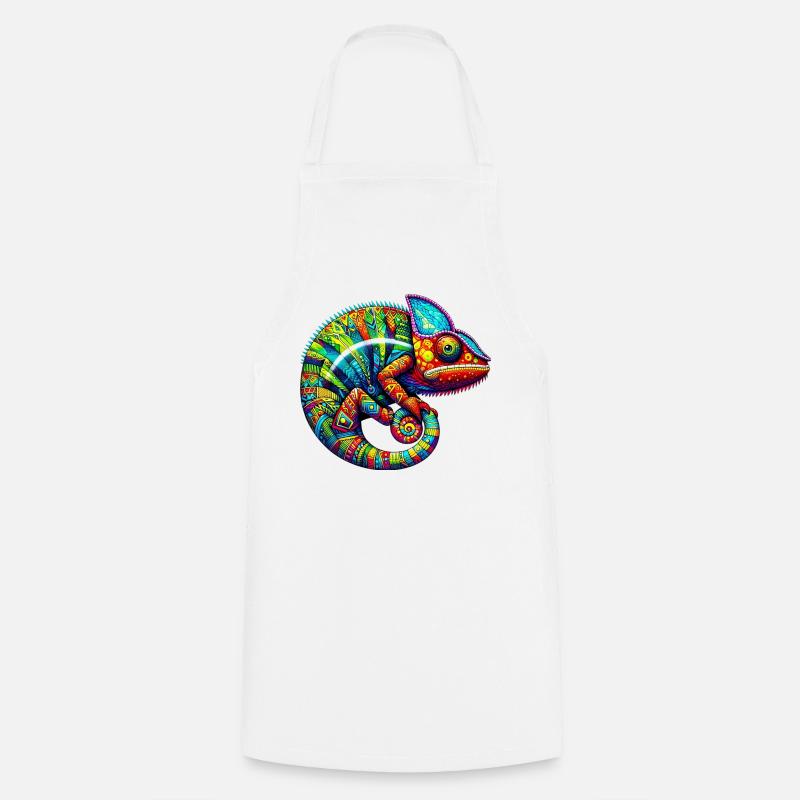 Chameleon - Cooking Apron - white
