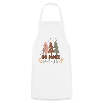 Boho Funny Christmas Pregnancy Annoucement - Cooking Apron - white - Front - AI Model Male 185 dark (185cm)