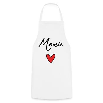 GRANNY. GRANDMA. MOTHER'S DAY. HAPPY BIRTHDAY - Cooking Apron - white - Front - AI Model Male 185 dark (185cm)