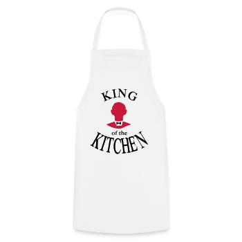 Chef's apron - Cooking Apron - white - Front - AI Model Male 185 dark (185cm)