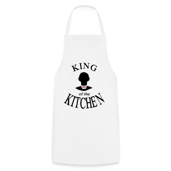 Chef - Cooking Apron - white - Front - AI Model Male 185 dark (185cm)