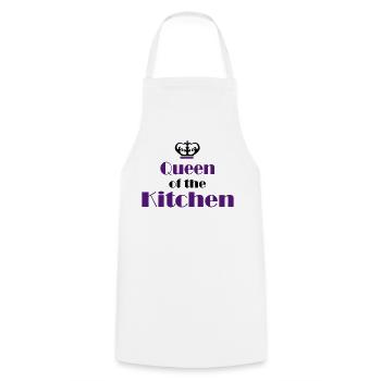 Women's Cooking Apron - Cooking Apron - white - Front - AI Model Male 185 dark (185cm)