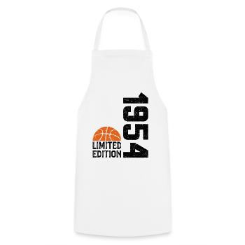 70e Anniversaire 1954 Édition Limitée Basketball - Tablier de cuisine - blanc - Devant - AI Model Male 185 dark (185cm)
