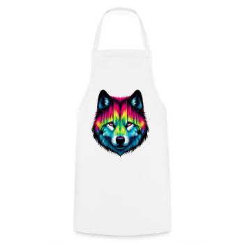 Loup - Tablier de cuisine - blanc - Devant - AI Model Male 185 dark (185cm)