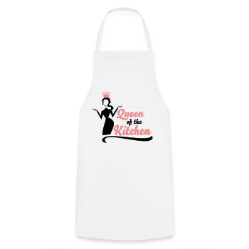Fun gifts for women who love to cook - Cooking Apron - white - Front - AI Model Male 185 dark (185cm)