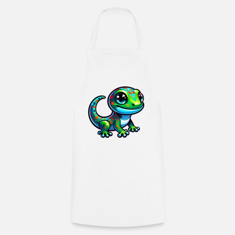Gecko - Kochschürze - Weiß