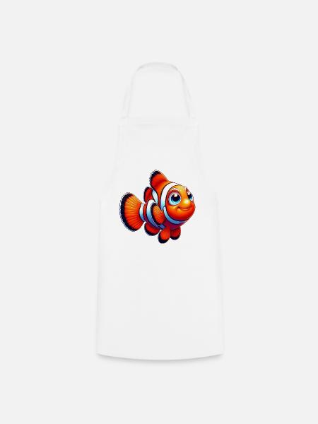 Clownfisch - Kochschürze - Weiß