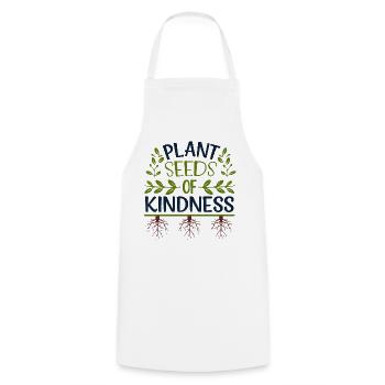 Plant Seeds of Kindness - Cooking Apron - white - Front - AI Model Male 185 dark (185cm)