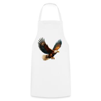 Eagle - Cooking Apron - white - Front - AI Model Male 185 dark (185cm)