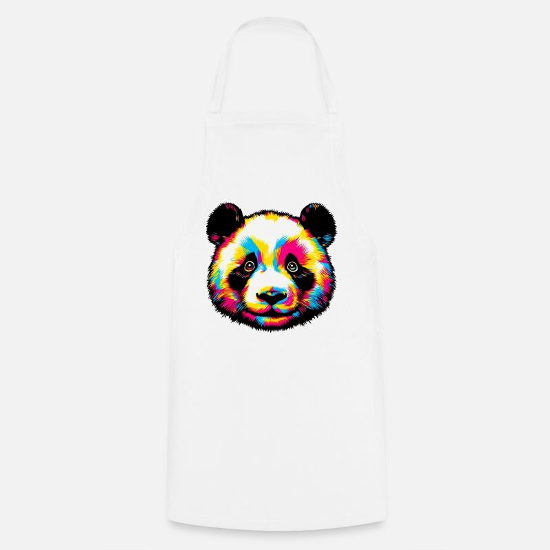 Panda - Kochschürze - Weiß