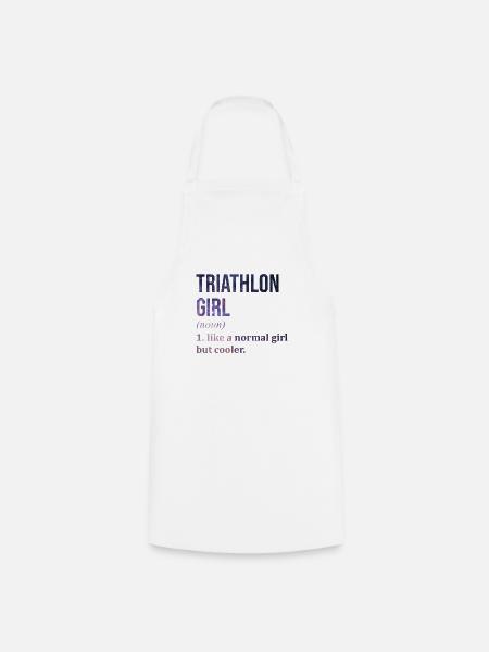 Triathlon-Triathlon-Triathlon - Kochschürze - Weiß