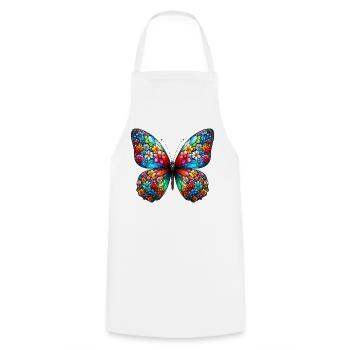 Papillon - Tablier de cuisine - blanc - Devant - AI Model Male 185 dark (185cm)