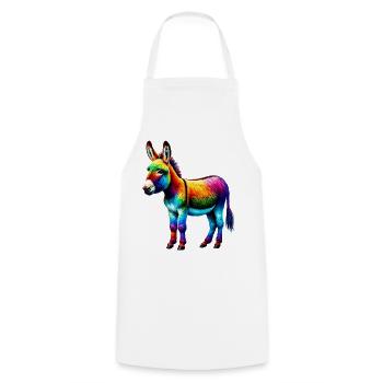 Donkey Mule - Cooking Apron - white - Front - AI Model Male 185 dark (185cm)