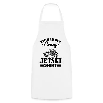 C’est mon t-shirt Jetski fou Jetski Rider Jetski - Tablier de cuisine - blanc - Devant - AI Model Male 185 dark (185cm)