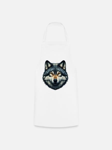 Wolf - Kochschürze - Weiß