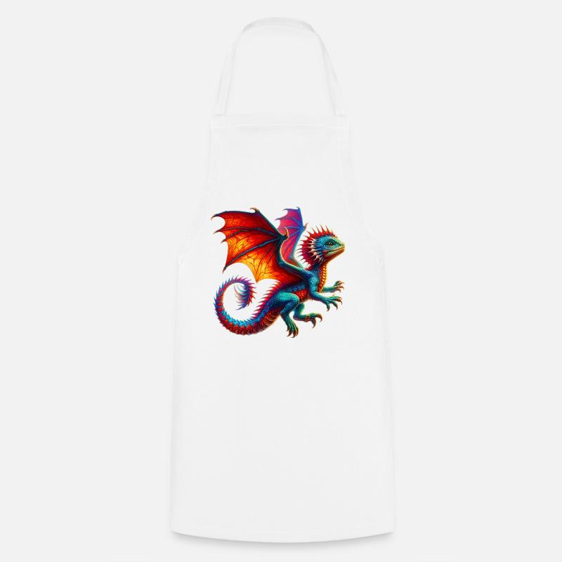 Dragon - Tablier de cuisine - blanc