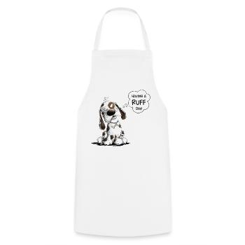 Nope Dog Saying Having A Ruff Day - Cooking Apron - white - Front - AI Model Male 185 dark (185cm)