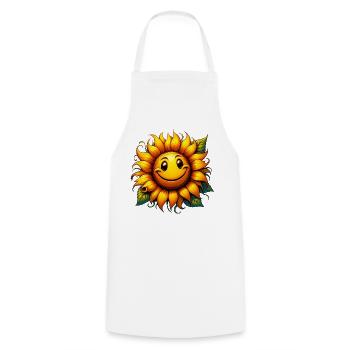 Sunflower - Cooking Apron - white - Front - AI Model Male 185 dark (185cm)