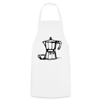 Bialetti - Cooking Apron - white - Front - AI Model Male 185 dark (185cm)