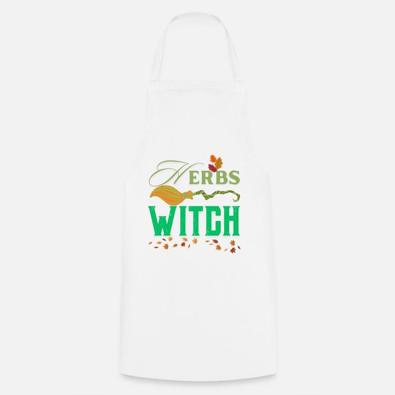 Herbs Witch Wild Witchy & Herbal Design - Cooking Apron - white