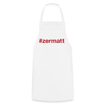 ZERMATT Switzerland Schweiz - Kochschürze - Weiß - Vorne - AI Model Male 185 dark (185cm)