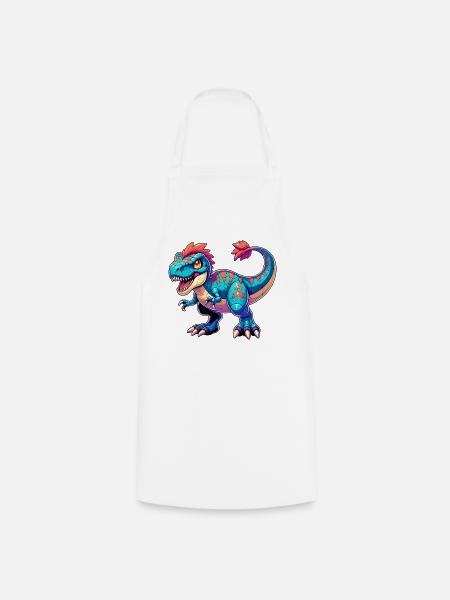 Dinosaurier - Kochschürze - Weiß