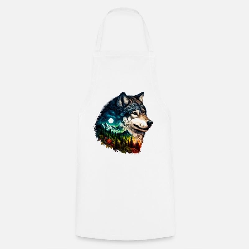 Loup - Tablier de cuisine - blanc