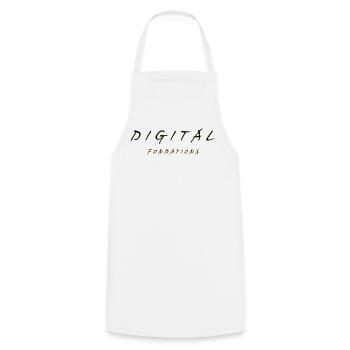 Digital Fondations - Tablier de cuisine - blanc - Devant - AI Model Male 185 dark (185cm)