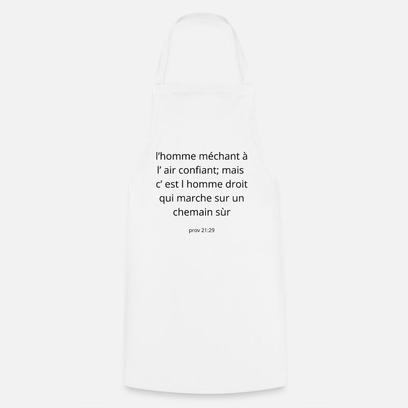 Proverbe - Tablier de cuisine - blanc