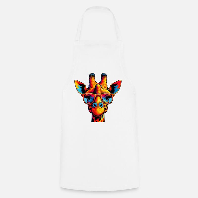 Giraffe - Kochschürze - Weiß