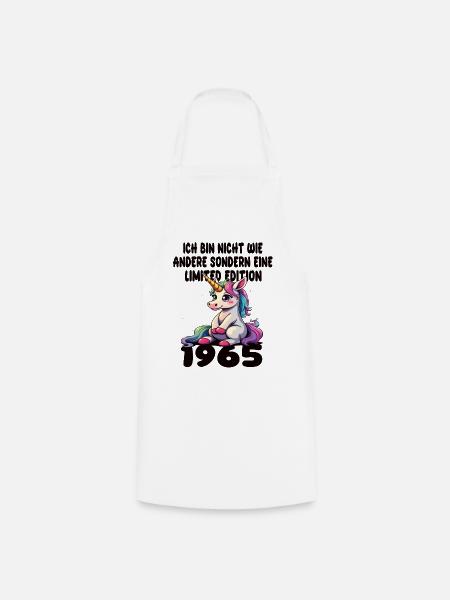 Limited Edition 1965 Birthday 1965 Born - Cooking Apron - white