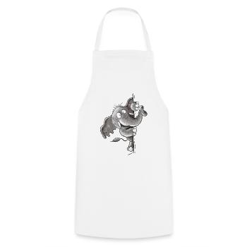 Drôle d’éléphant motif animal éléphant animal sauvage éléphant - Tablier de cuisine - blanc - Devant - AI Model Male 185 dark (185cm)