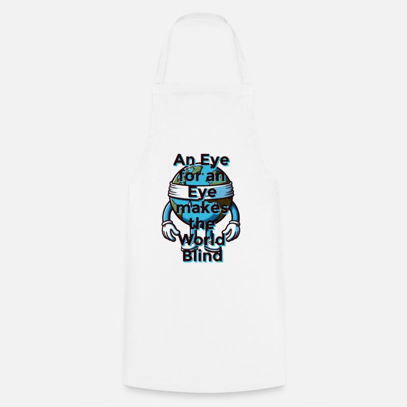 An eye for an eye - Cooking Apron - white