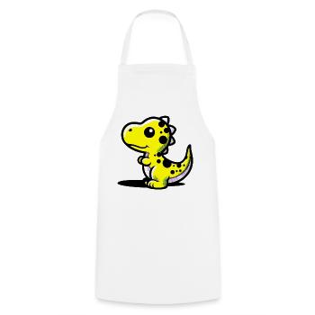 Dinosaure - Tablier de cuisine - blanc - Devant - AI Model Male 185 dark (185cm)