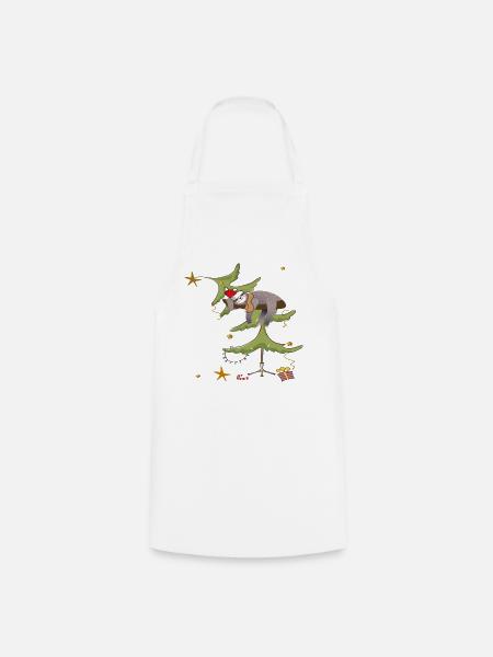 Faultier Christmas Weihnachten - Kochschürze - Weiß