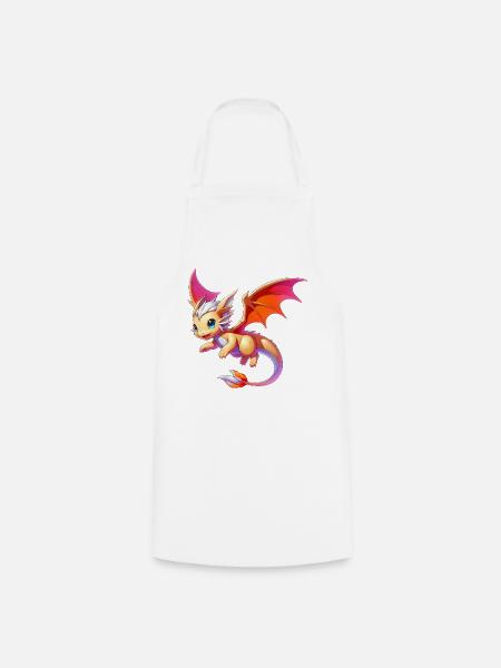 Drache - Kochschürze - Weiß