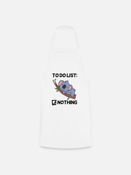 Lustiger Spruch lustige Sprüche - Koala Motiv - Kochschürze - Weiß
