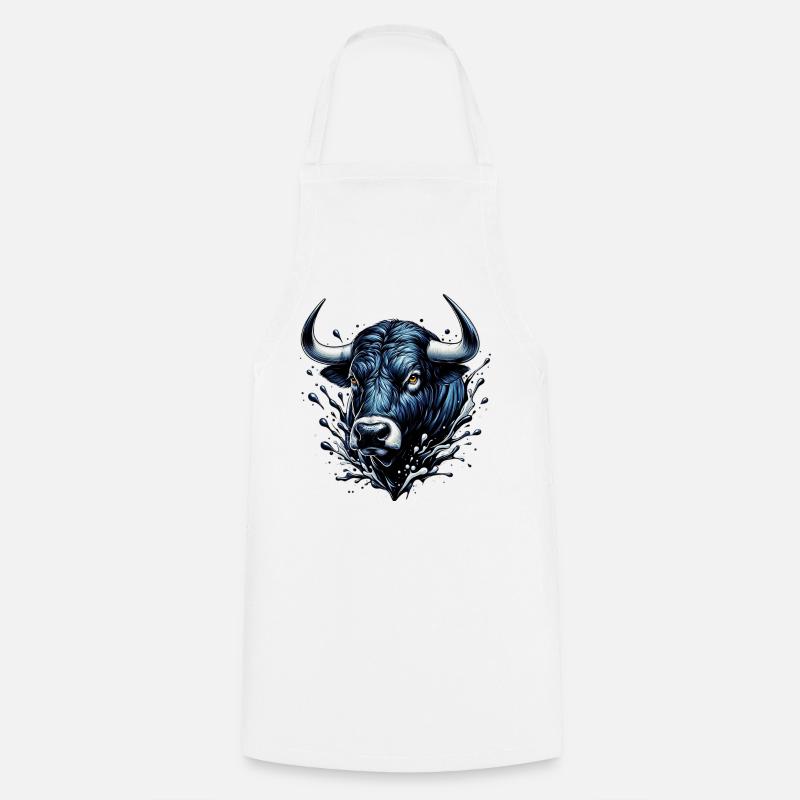 Taureau - Tablier de cuisine - blanc