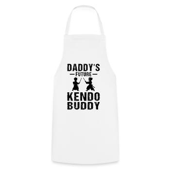 Daddy's Future Kendo Buddy - Kendo Kids - Cooking Apron - white - Front - AI Model Male 185 dark (185cm)