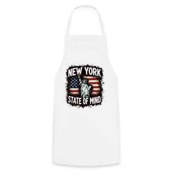 New York State of Mind Statue of Liberty Nyc - Cooking Apron - white - Front - AI Model Male 185 dark (185cm)