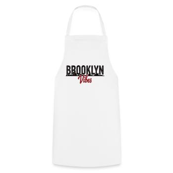 Brooklyn Vibes Bridge New York City New York - Cooking Apron - white - Front - AI Model Male 185 dark (185cm)