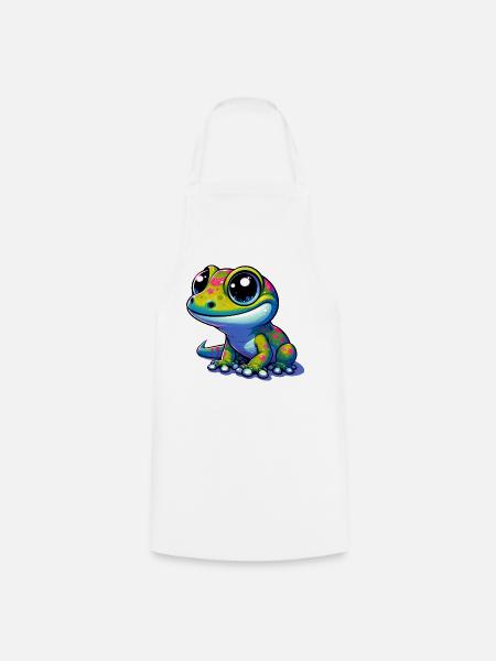 Gecko - Kochschürze - Weiß